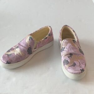 Johnny Was Crane Brocade slip on sneaker size 9